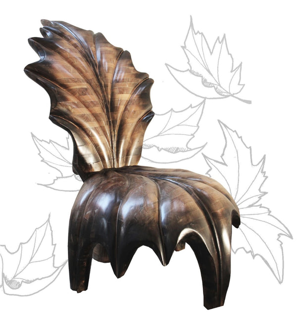 SCORCHED AUTUMN LEAF CHAIR