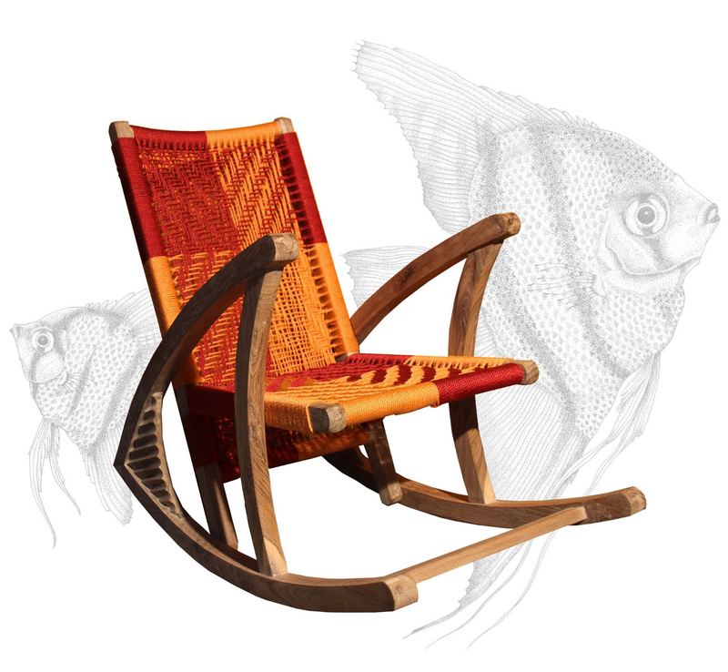 FISH TAIL ROCKING CHAIR